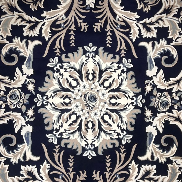 سجاد تركي ياسمين 9074A كحلي مقاس 300*400