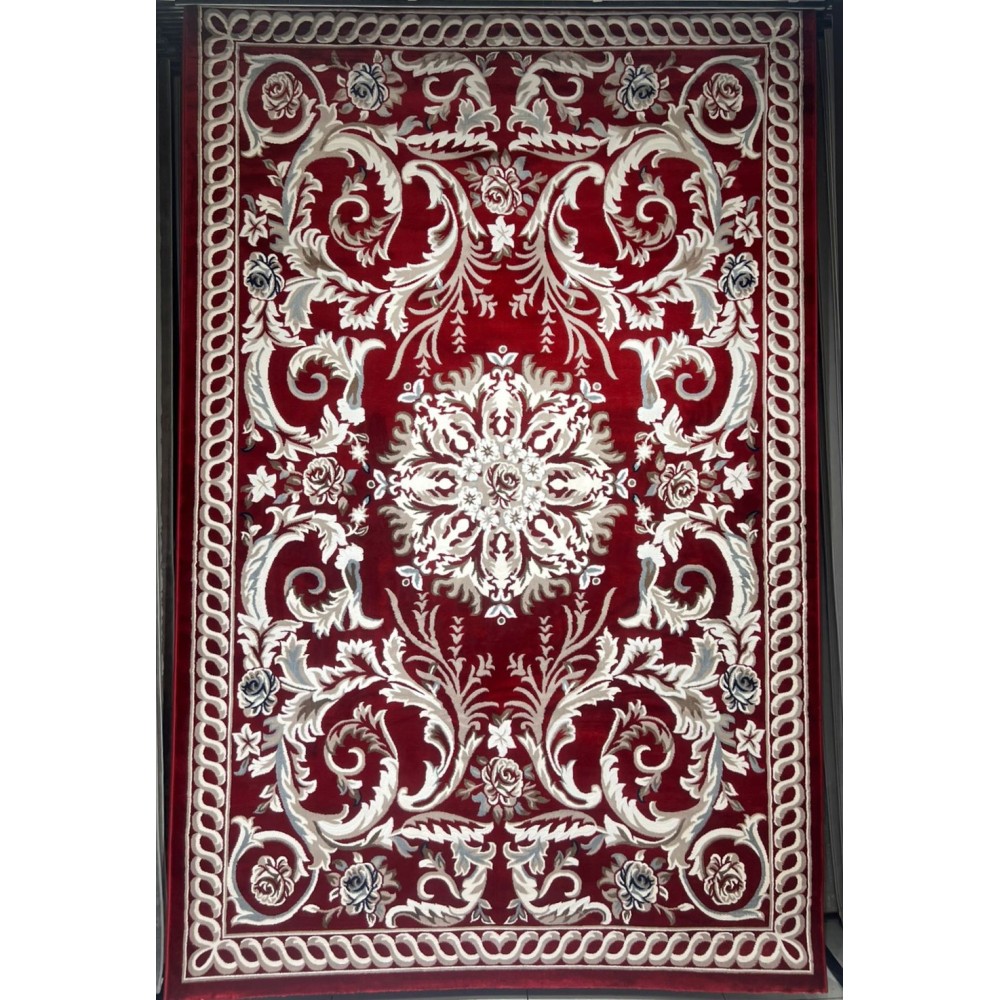 سجاد تركي ياسمين 9074A احمر مقاس 50*80