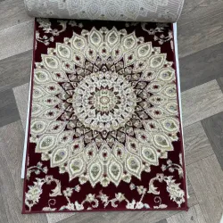 موكيت تركي كلاسيك مشجر سيف V421A احمر