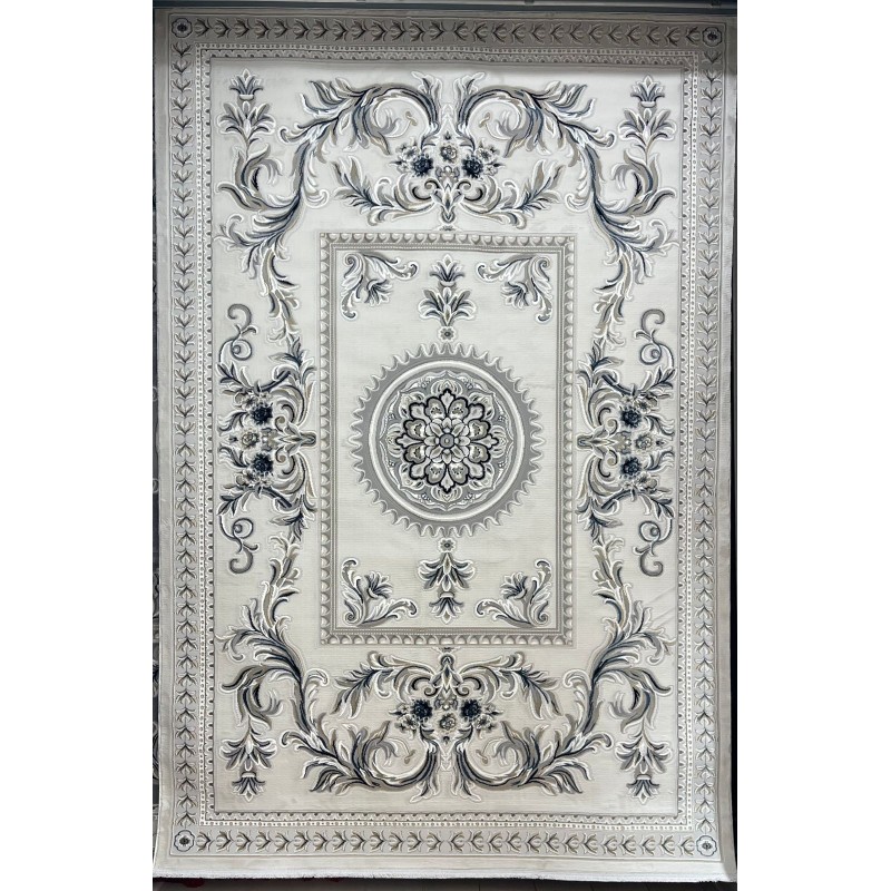 سجاد تركي نقش فرنسي باريس 32125B بيج فاتح مقاس 250*350