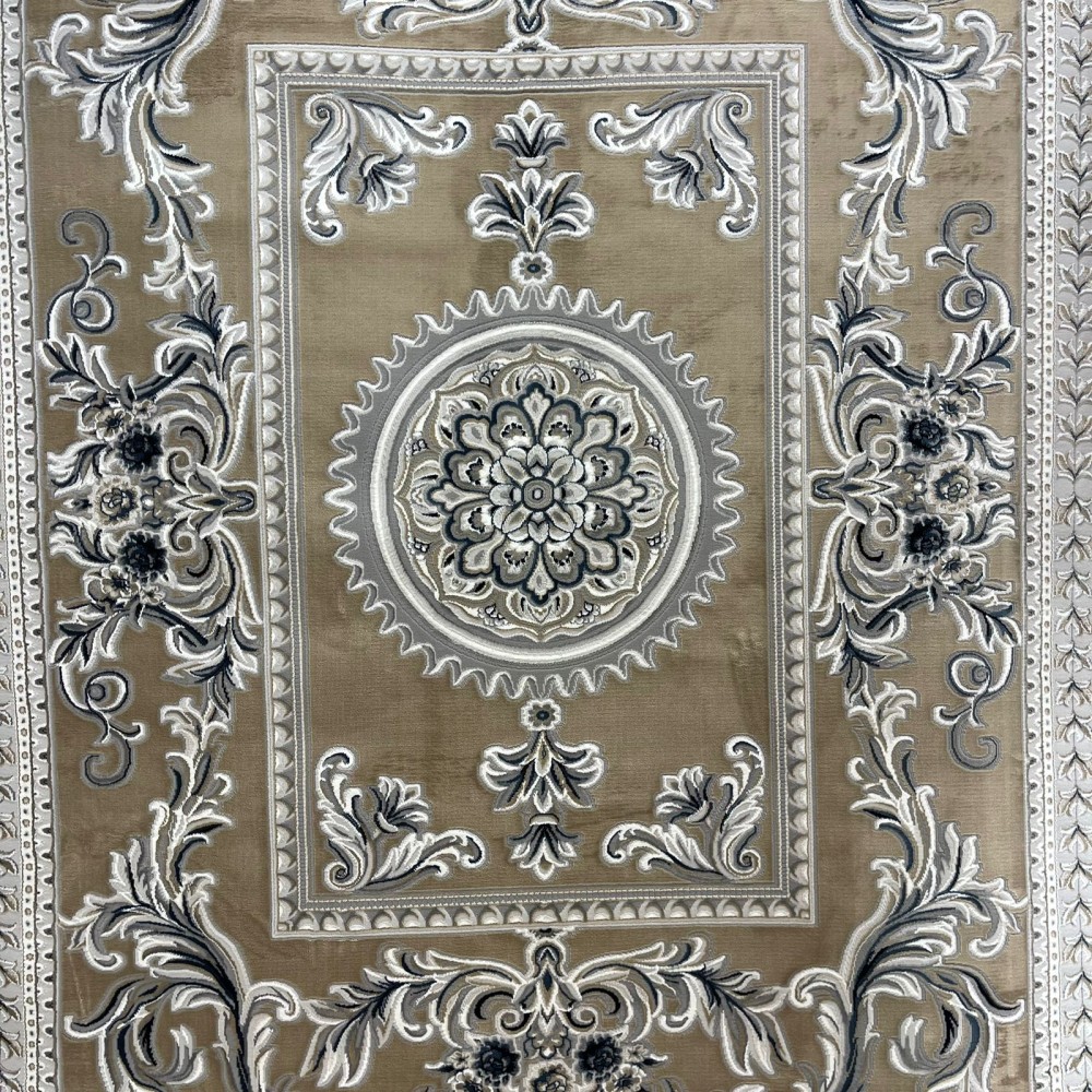 سجاد تركي نقش فرنسي باريس 32125B بيج مقاس 50*80