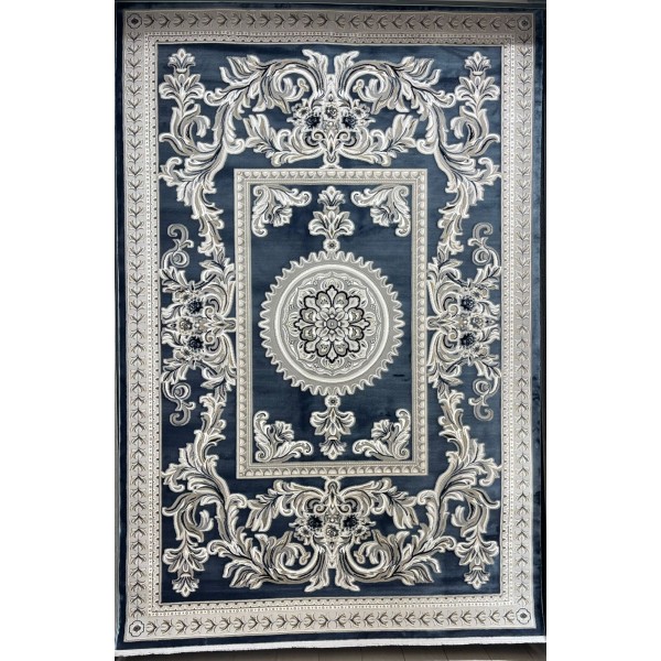 سجاد تركي نقش فرنسي باريس 32125B سماوي مقاس 150*230