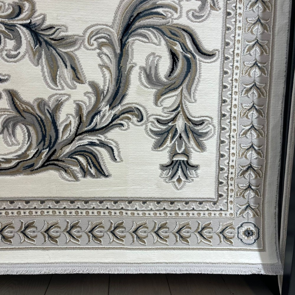سجاد تركي نقش فرنسي باريس 32125B كريم مقاس 250*350
