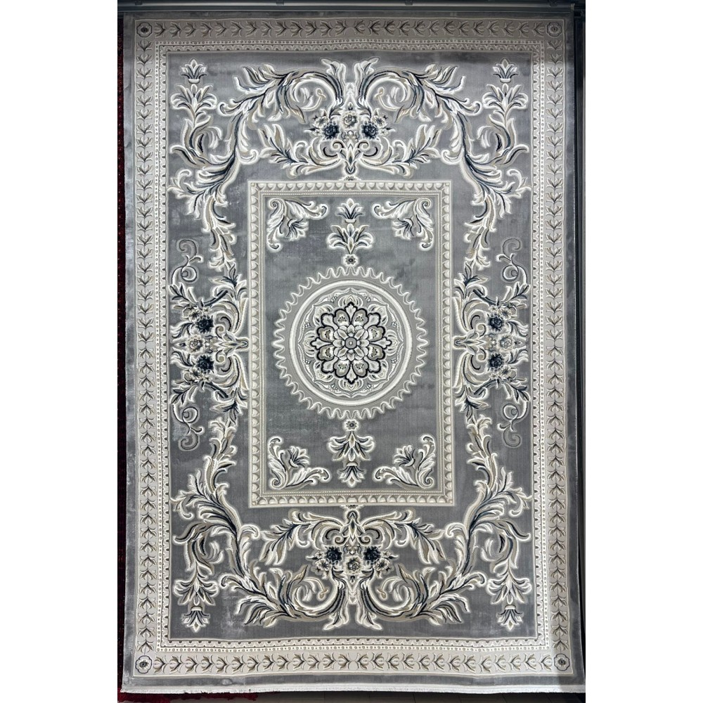 سجاد تركي نقش فرنسي باريس 32125B رصاصي مقاس 250*350