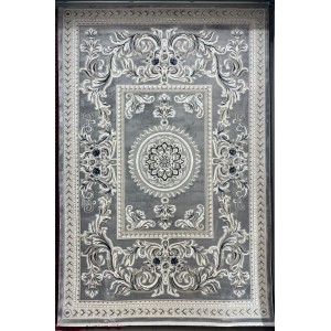 سجاد تركي نقش فرنسي باريس 32125B رصاصي مقاس 200*300