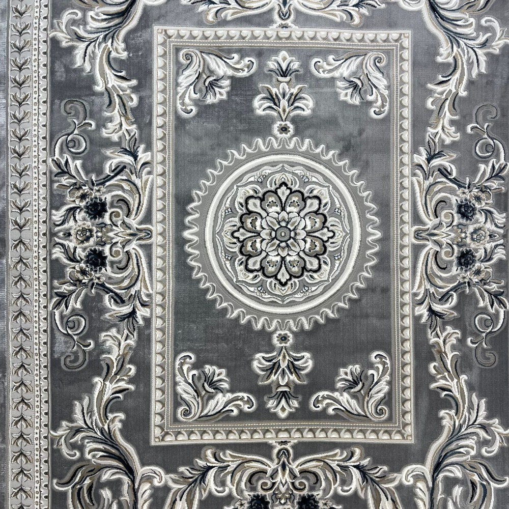 سجاد تركي نقش فرنسي باريس 32125B رصاصي مقاس 250*350