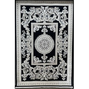 سجاد تركي نقش فرنسي باريس 32125B كحلي مقاس 100*200