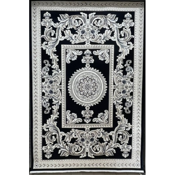سجاد تركي نقش فرنسي باريس 32125B كحلي مقاس 150*230