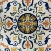سجاد يدوي الهبه تصميم كوري HR18A كريم كحلي مقاس 250*350