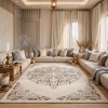 سجاد يدوي الهبه تصميم كوري HR19A كريم بيج غامق مقاس 200*300