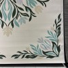 سجاد يدوي الهبه تصميم كوري HR19A كريم اخضر غامق مقاس 250*350