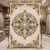 سجاد يدوي الهبه تصميم كوري HR19A كريم كحلي مقاس 200*300