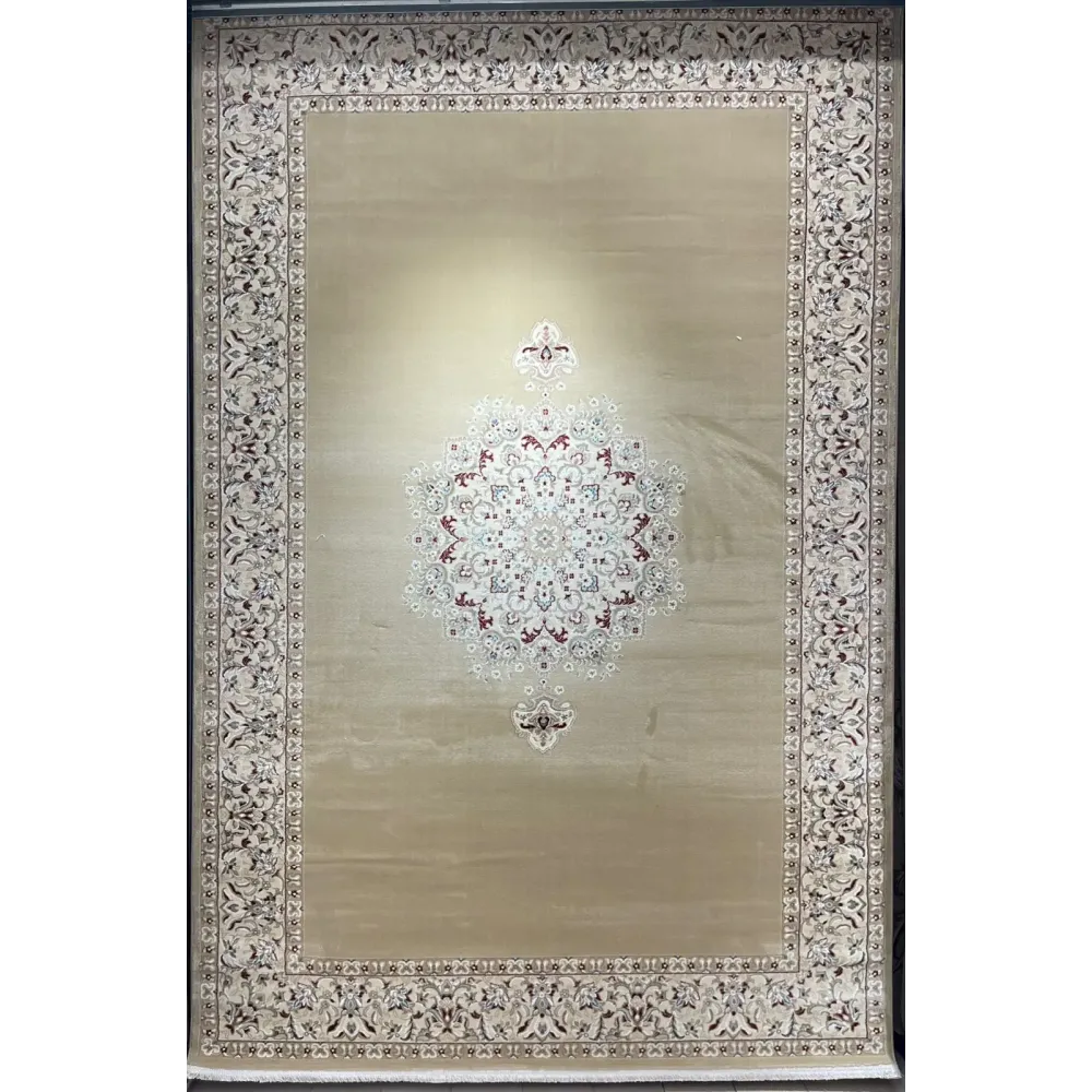 سجاد اصفهان تركي كلاسيك E506B بيج مقاس 50*80