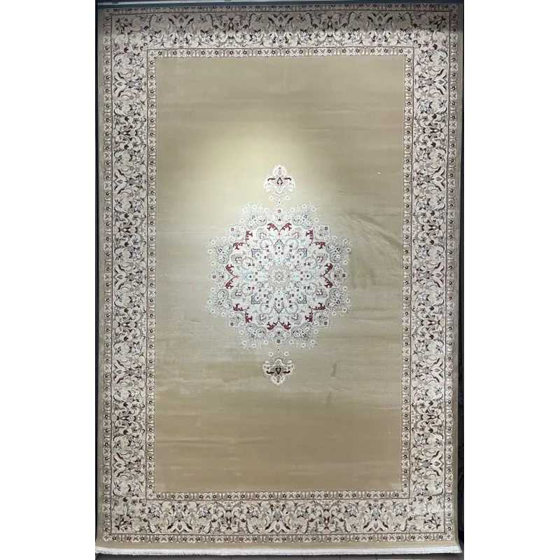 سجاد اصفهان تركي كلاسيك E506B بيج مقاس  100*400
