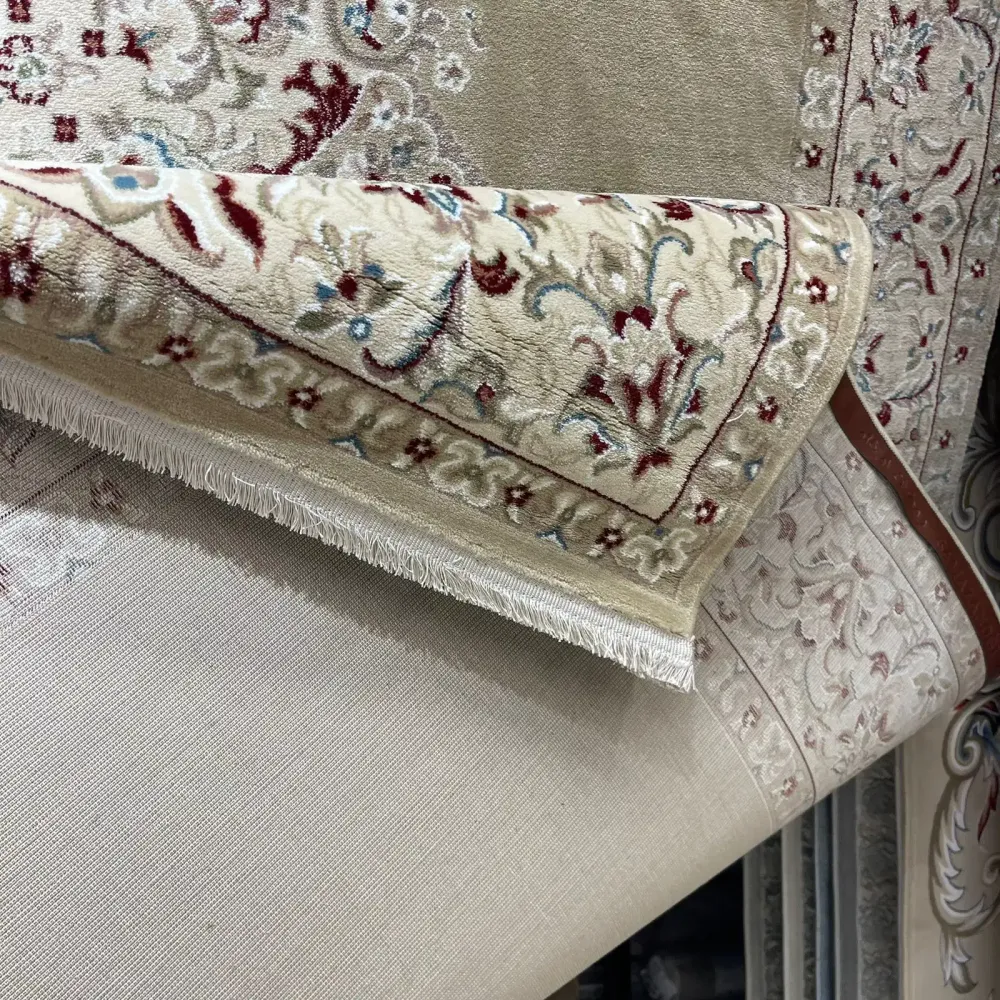 سجاد اصفهان تركي كلاسيك E506B بيج مقاس 50*80