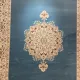 سجاد اصفهان تركي كلاسيك E506B سماوي مقاس 50*80 - اصفهان سجاد تركي كلاسيك