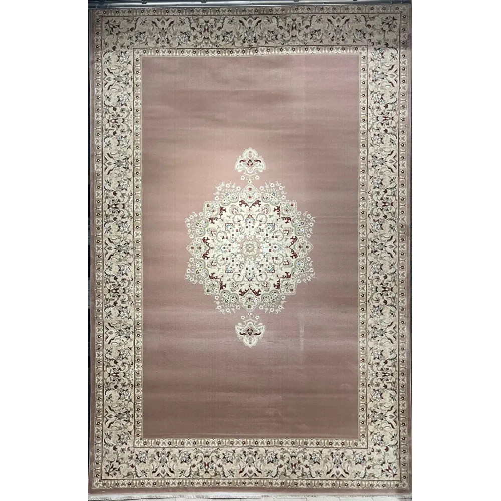 سجاد اصفهان تركي كلاسيك E506B بني مقاس 400*800 - اصفهان سجاد تركي كلاسيك