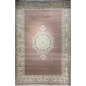 سجاد اصفهان تركي كلاسيك E506B بني مقاس  100*400