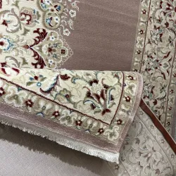 سجاد اصفهان تركي كلاسيك E506B بني مقاس 400*800 سجاد اصفهان تركي كلاسيك E506B بني مقاس 400*800