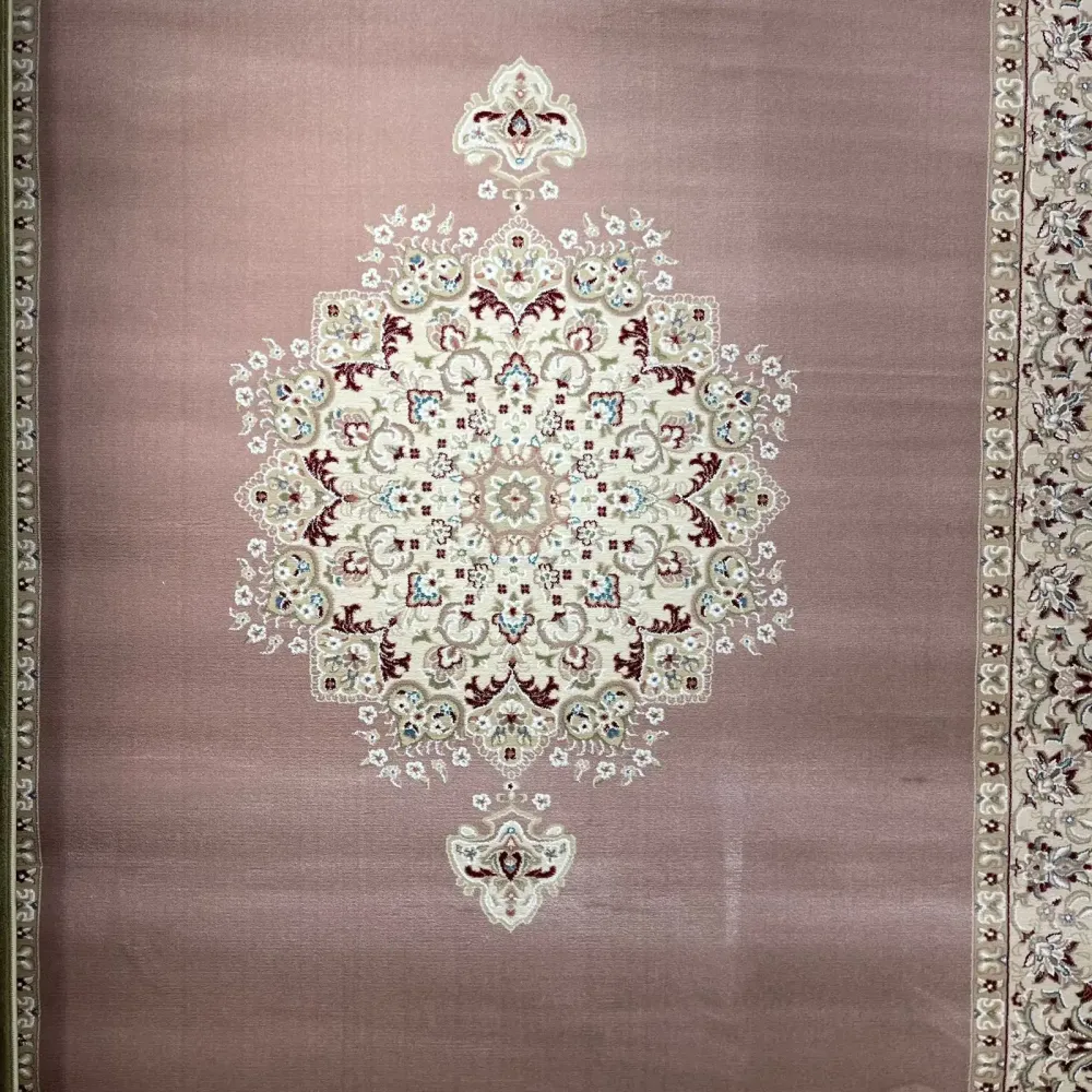 سجاد اصفهان تركي كلاسيك E506B بني مقاس 400*800 - اصفهان سجاد تركي كلاسيك