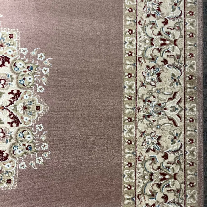 سجاد اصفهان تركي كلاسيك E506B بني مقاس 250*350 - اصفهان سجاد تركي كلاسيك