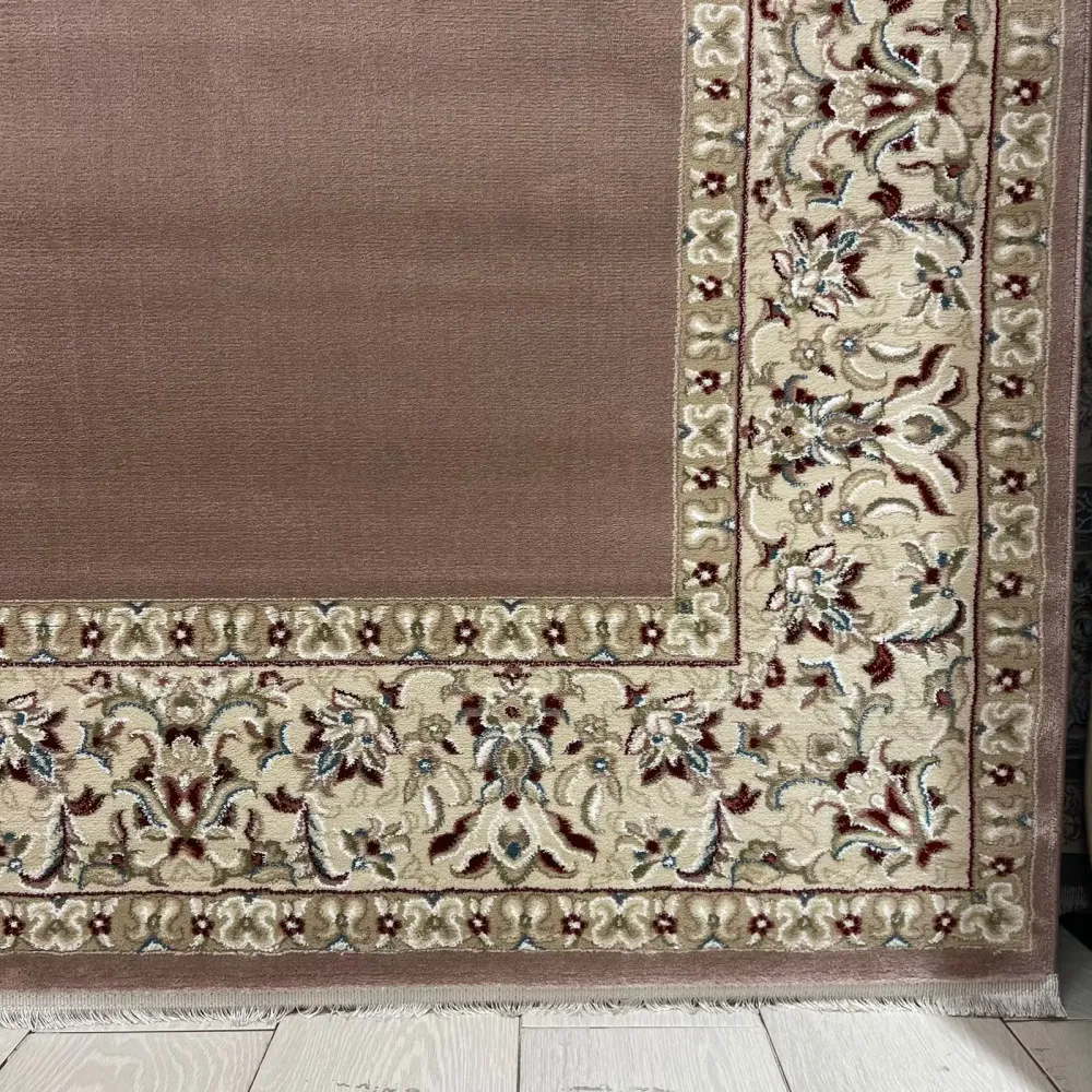 سجاد اصفهان تركي كلاسيك E506B بني مقاس 400*800 - اصفهان سجاد تركي كلاسيك
