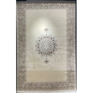 سجاد اصفهان تركي كلاسيك E506B كريم مقاس 50*80