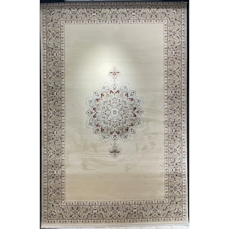 سجاد اصفهان تركي كلاسيك E506B كريم مقاس 50*80