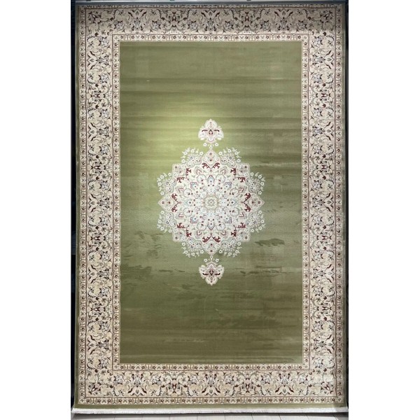 سجاد اصفهان تركي كلاسيك E506B اخضر مقاس 250*350