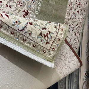 سجاد اصفهان تركي كلاسيك E506B اخضر مقاس 50*80