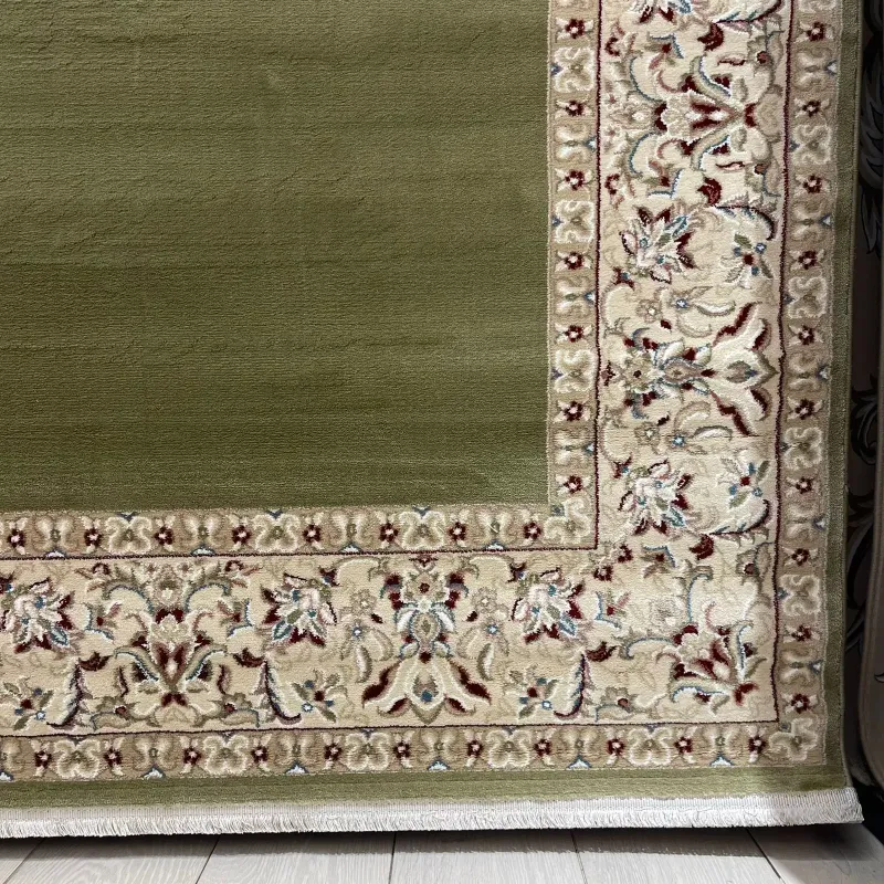 سجاد اصفهان تركي كلاسيك E506B اخضر مقاس 250*350 - اصفهان سجاد تركي كلاسيك