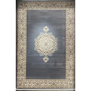 سجاد اصفهان تركي كلاسيك E506B رصاصي مقاس 400*600