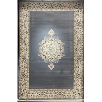 سجاد اصفهان تركي كلاسيك E506B رصاصي مقاس 200*300