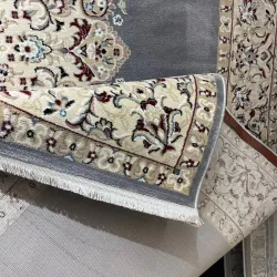 سجاد اصفهان تركي كلاسيك E506B رصاصي مقاس 50*80 سجاد اصفهان تركي كلاسيك E506B رصاصي مقاس 50*80