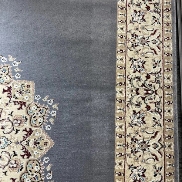 سجاد اصفهان تركي كلاسيك E506B رصاصي مقاس 300*600