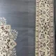 سجاد اصفهان تركي كلاسيك E506B رصاصي مقاس 50*80 - اصفهان سجاد تركي كلاسيك