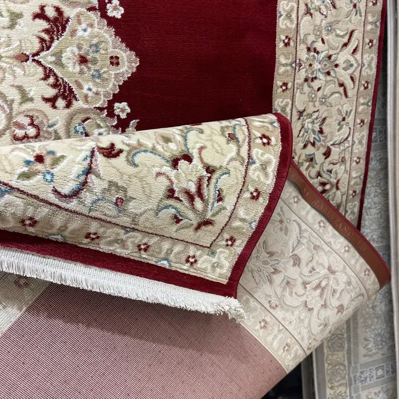 سجاد اصفهان تركي كلاسيك E506B احمر مقاس 400*800