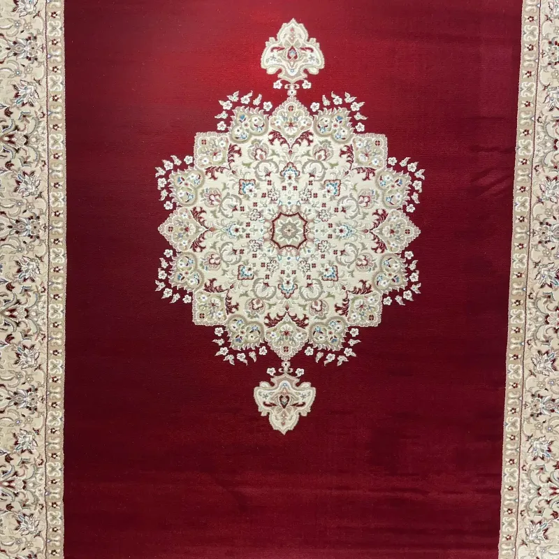 سجاد اصفهان تركي كلاسيك E506B احمر مقاس 400*800 - اصفهان سجاد تركي كلاسيك