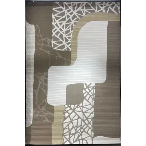 سجاد تركي المصممين لمسة HC02A كريم بني مقاس 250*350