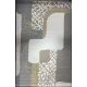 سجاد تركي المصممين لمسة HC02A كريم رصاصي مقاس 50*80