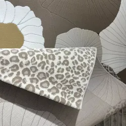 سجاد تركي المصممين لمسة HC03A كريم بني مقاس 50*80