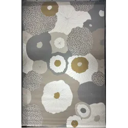سجاد تركي المصممين لمسة HC03A كريم رصاصي مقاس 400*500