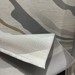سجاد تركي المصممين لمسة HC35A كريم رصاصي مقاس 50*80