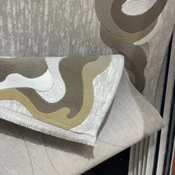 سجاد تركي المصممين لمسة HC36A كريم بني مقاس 50*80