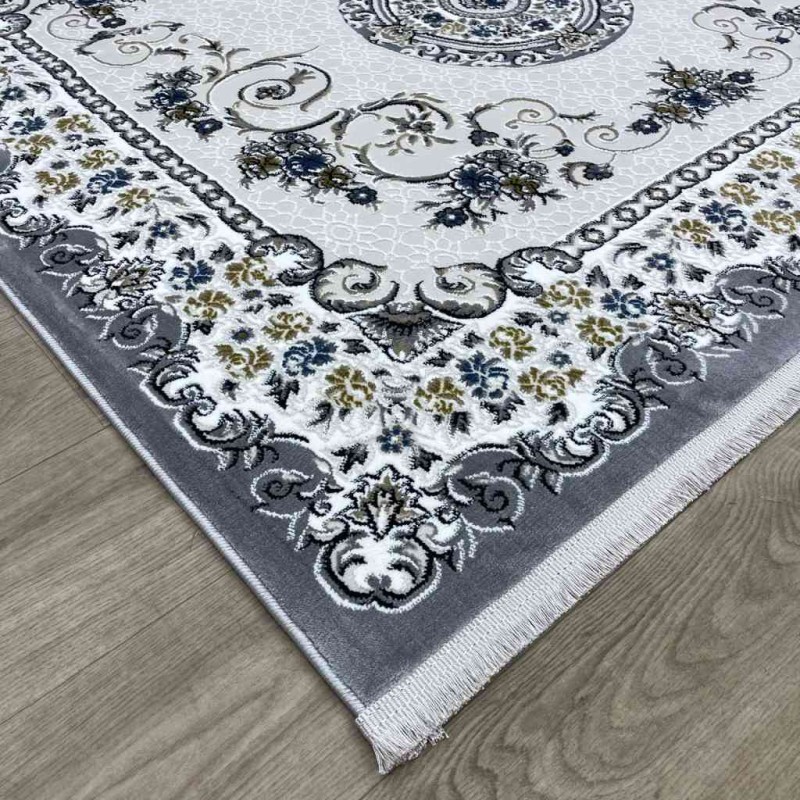 سجاد تركي مارسيليا NJ90A لون رصاصي مقاس 100*200