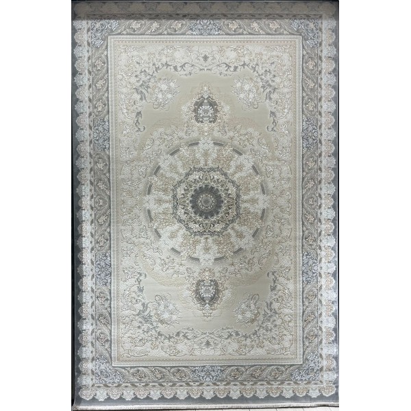 سجاد ميرال تركي كلاسيك EO06A كريم رصاصي غامق مقاس 400*800