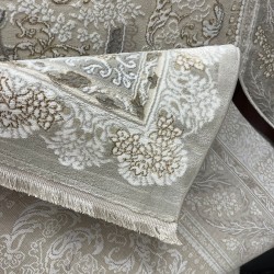 سجاد ميرال تركي كلاسيك EO06A كريم رصاصي فاتح مقاس 500*600