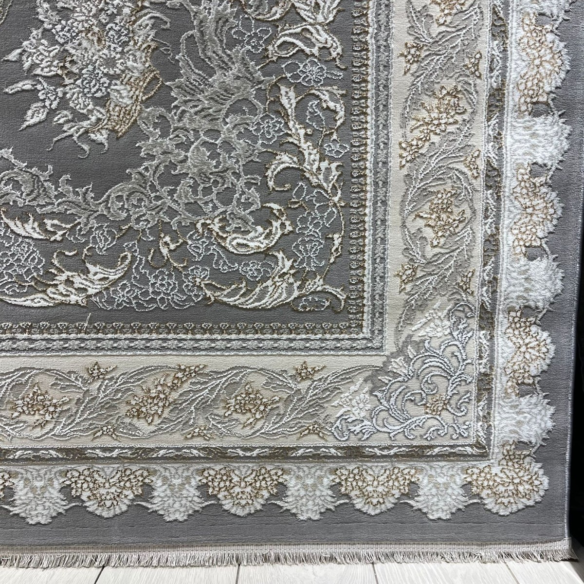 سجاد ميرال تركي كلاسيك EO06A رصاصي فاتح مقاس 400*800