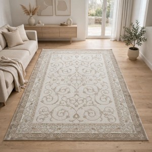 سجاد تركي نرجس نقش فرنسي 31829A بيج مقاس 300*400