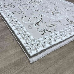 سجاد تركي نرمين نقش فرنسي AM77A كريم بيج مقاس 400*500